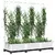 Produktbild 3 för Odlingslåda med spaljé vit 120x40x121,5 cm PP