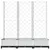 Produktbild 4 för Odlingslåda med spaljé vit 120x40x121,5 cm PP