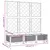 Produktbild 8 för Odlingslåda med spaljé vit 120x40x121,5 cm PP