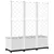 Produktbild 6 för Odlingslåda med spaljé vit 120x40x136 cm PP