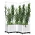 Produktbild 3 för Odlingslåda med spaljé vit 80x80x136 cm PP