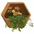Produktbild 3 för Odlingslådor för vägg 2 st rosttrögt stål 30x10x25 cm