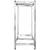 Produktbild 6 för Däckställ 2 hyllplan silver 3 st 110x40x110 cm stål