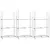 Produktbild 2 för Däckställ 3 hyllplan silver 3 st 110x40x200 cm stål