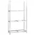 Produktbild 4 för Däckställ 3 hyllplan silver 4 st 110x40x200 cm stål