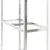 Produktbild 8 för Däckställ 3 hyllplan silver 4 st 110x40x200 cm stål