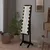 Produktbild 3 för Fristående spegel med LED svart 34x37x146 cm