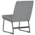 Produktbild 5 för Loungestol grå 52x75x76 cm tyg