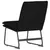 Produktbild 5 för Loungestol svart 52x75x76 cm tyg