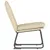 Produktbild 4 för Loungestol gräddvit 52x75x76 cm tyg