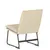 Produktbild 5 för Loungestol gräddvit 52x75x76 cm tyg