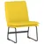 Produktbild 2 för Loungestol ljusgul 52x75x76 cm tyg