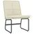 Produktbild 2 för Loungestol gräddvit 54x75x76 cm konstläder