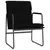 Produktbild 2 för Loungestol svart 55x64x80 cm tyg