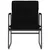 Produktbild 3 för Loungestol svart 55x64x80 cm tyg