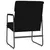 Produktbild 5 för Loungestol svart 55x64x80 cm tyg