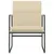 Produktbild 3 för Loungestol gräddvit 55x64x80 cm tyg