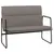 Produktbild 2 för Bänk taupe 100x64x80 cm tyg