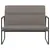 Produktbild 3 för Bänk taupe 100x64x80 cm tyg