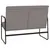 Produktbild 5 för Bänk taupe 100x64x80 cm tyg