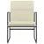 Produktbild 3 för Loungestol gräddvit 55x64x80 cm konstläder
