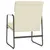 Produktbild 5 för Loungestol gräddvit 55x64x80 cm konstläder