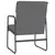 Produktbild 5 för Loungestol grå 55x64x80 cm konstläder
