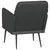 Produktbild 5 för Fåtölj svart 61x78x80 cm konstläder