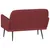 Produktbild 5 för Bänk vinröd 107x80x81 cm konstläder