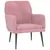 Produktbild 2 för Fåtölj rosa 62x79x79 cm sammet