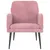Produktbild 3 för Fåtölj rosa 62x79x79 cm sammet