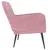 Produktbild 4 för Fåtölj rosa 62x79x79 cm sammet