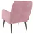 Produktbild 5 för Fåtölj rosa 62x79x79 cm sammet