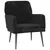 Produktbild 2 för Fåtölj svart 62x79x79 cm sammet