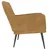 Produktbild 4 för Fåtölj brun 62x79x79 cm sammet