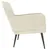 Produktbild 4 för Loungestol gräddvit 62x79x79 cm sammet