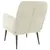 Produktbild 5 för Loungestol gräddvit 62x79x79 cm sammet