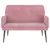 Produktbild 3 för Bänk rosa 108x79x79 cm sammet