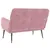 Produktbild 5 för Bänk rosa 108x79x79 cm sammet