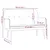 Produktbild 8 för Bänk rosa 108x79x79 cm sammet