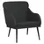 Produktbild 2 för Fåtölj svart 63x76x80 cm konstläder