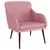 Produktbild 2 för Fåtölj rosa 63x76x80 cm sammet