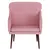 Produktbild 3 för Fåtölj rosa 63x76x80 cm sammet