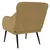 Produktbild 5 för Fåtölj brun 63x76x80 cm sammet