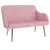 Produktbild 2 för VidaXL Bänk rosa 110x76x80 cm sammet