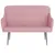 Produktbild 3 för VidaXL Bänk rosa 110x76x80 cm sammet
