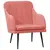 Produktbild 2 för Fåtölj rosa 63x76x80 cm sammet