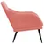Produktbild 4 för Fåtölj rosa 63x76x80 cm sammet