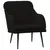 Produktbild 2 för Fåtölj svart 63x76x80 cm sammet