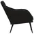 Produktbild 4 för Fåtölj svart 63x76x80 cm sammet